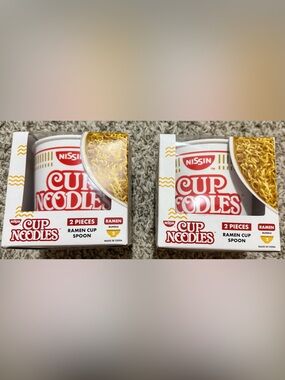 Nissin Cup Noodles Ramen Cup and Spoon - Set of Two